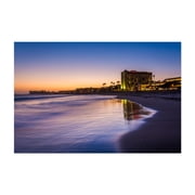 The Pacific at Sunset - Ventura California Photography Beach Sunset Coast Ocean Palm Tree Night Sky Tropical Unframed Wall Art Print 8 x 12 inches