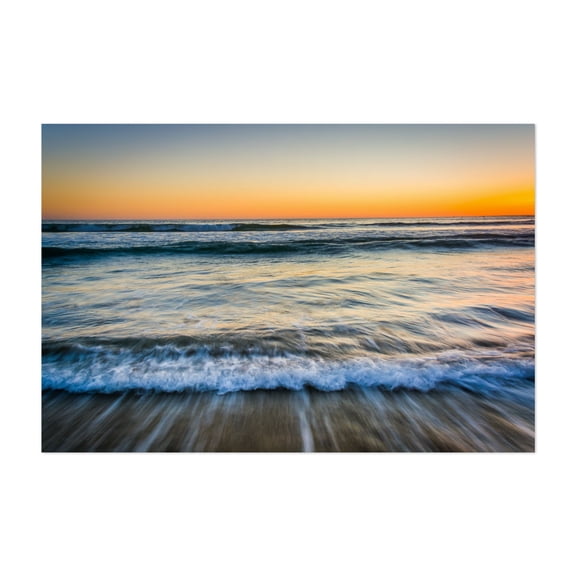 The Pacific from Santa Monica - Los Angeles California Photography Unframed Wall Art Print 5 x 7 inches