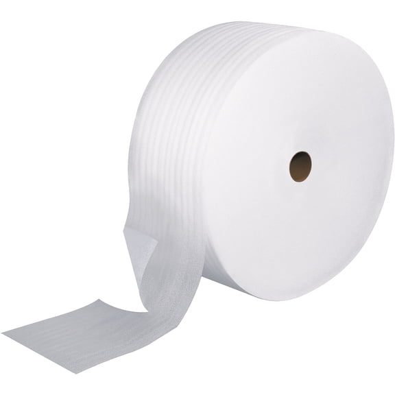 The Packaging Wholesalers 1/8" Polyethylene Foam Roll 36" x 550' 2 Rolls/Bundle CFW18S36P