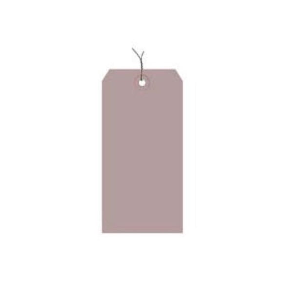 The Packaging Wholesalers BP5207 6.25 x 3.12 in. No.8 Gray Wired Shipping Tag Pack, Pack of 1000