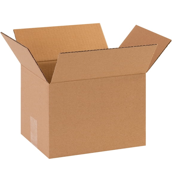 The Packaging Wholesalers Corrugated Boxes 10" x 8" x 7" Kraft 25/Bundle BS100807