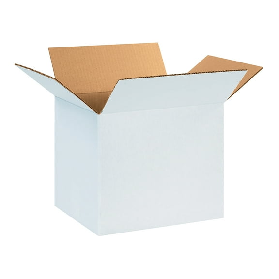 The Packaging Wholesalers Corrugated Boxes 12" x 10" x 10" White 25/Bundle BS121010W