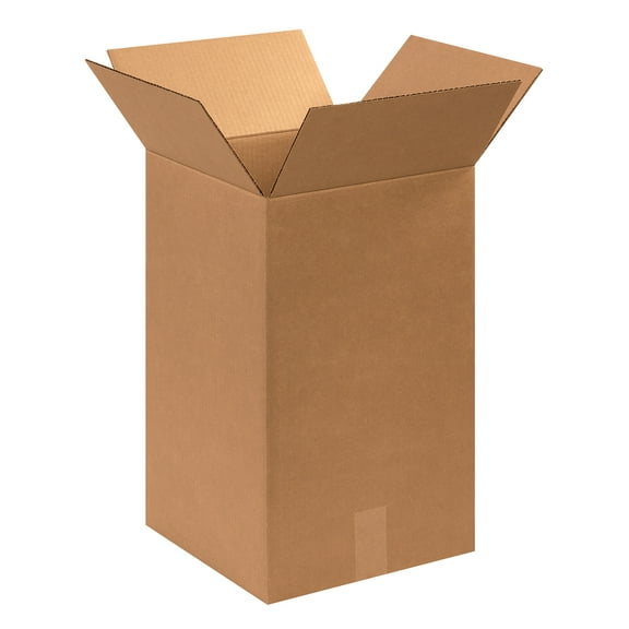 The Packaging Wholesalers Corrugated Boxes 12" x 12" x 20" Kraft 25/Bundle BS121220