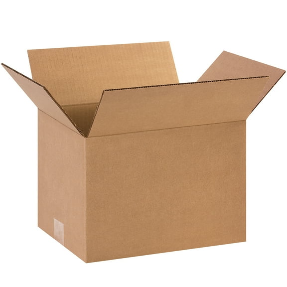 The Packaging Wholesalers Corrugated Boxes 12" x 9" x 8" Kraft 25/Bundle BS120908