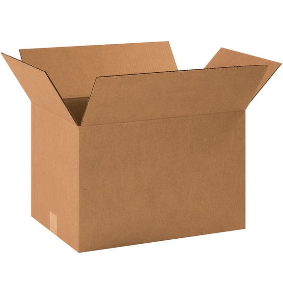 The Packaging Wholesalers Corrugated Boxes 18 1/2" x 12 1/2" x 12" Kraft 20/Bundle BS181212R