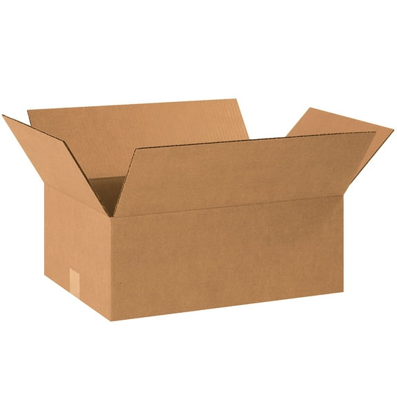 The Packaging Wholesalers Corrugated Boxes 18" x 12" x 7" Kraft 25/Bundle BS181207R