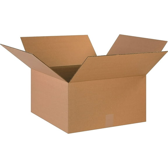18" x 18" x 10" Shipping Boxes 32 ECT Brown 20/Bundle (181810)