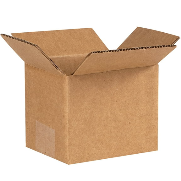 The Packaging Wholesalers Corrugated Boxes 5" x 4" x 4" Kraft 25/Bundle BS050404
