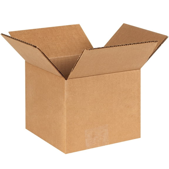 The Packaging Wholesalers Corrugated Boxes 6" x 6" x 5" Kraft 25/Bundle BS060605