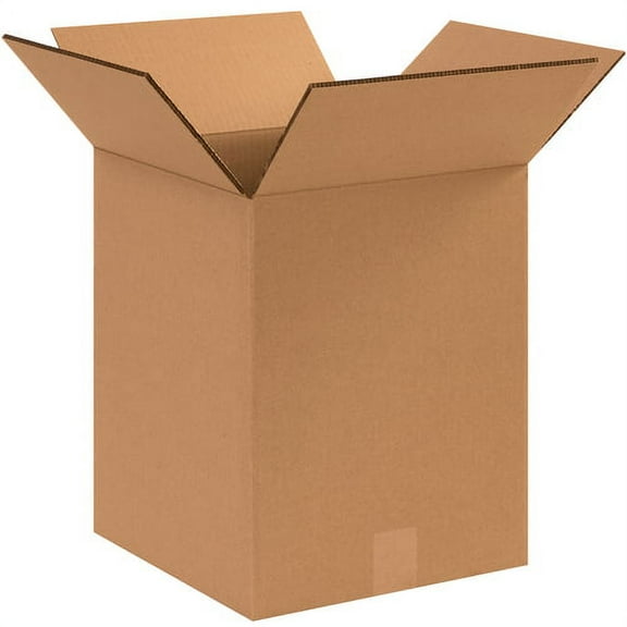 The Packaging Wholesalers Double Wall Boxes 12 1/2" x 12 1/2" x 15" Kraft 15/Bundle BS121215HDDW