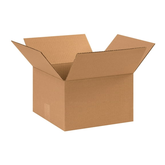 The Packaging Wholesalers Flat Corrugated Boxes 11" x 11" x 5" Kraft 25/Bundle BS111105