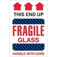 thumbnail image 1 of The Packaging Wholesalers Tape Logic Labels "Fragile Glass - This End Up" 4" x 6" Multiple 500/Roll, 1 of 4