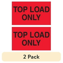 (2 pack) The Packaging Wholesalers Tape Logic Labels "Top Load Only" 3" x 5" Fluorescent Red 500/Roll