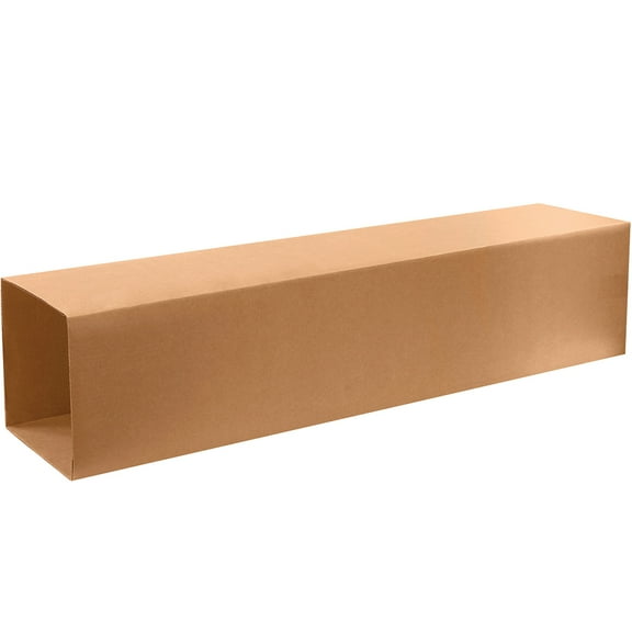 The Packaging Wholesalers Telescoping Outer Boxes 10 1/2" x 10 1/2 x 48" Kraft 20/Bundle