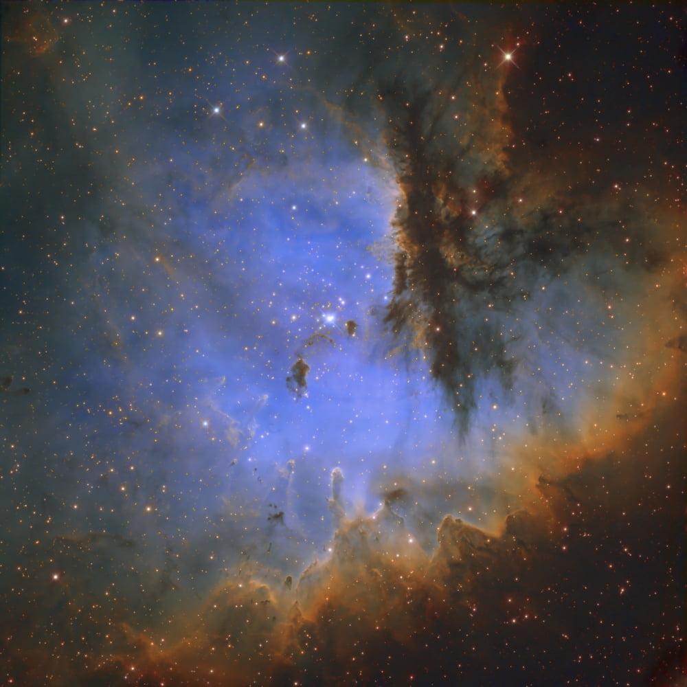 The Pacman Nebula Canvas Art - Ken CrawfordStocktrek Images (28 x 28)