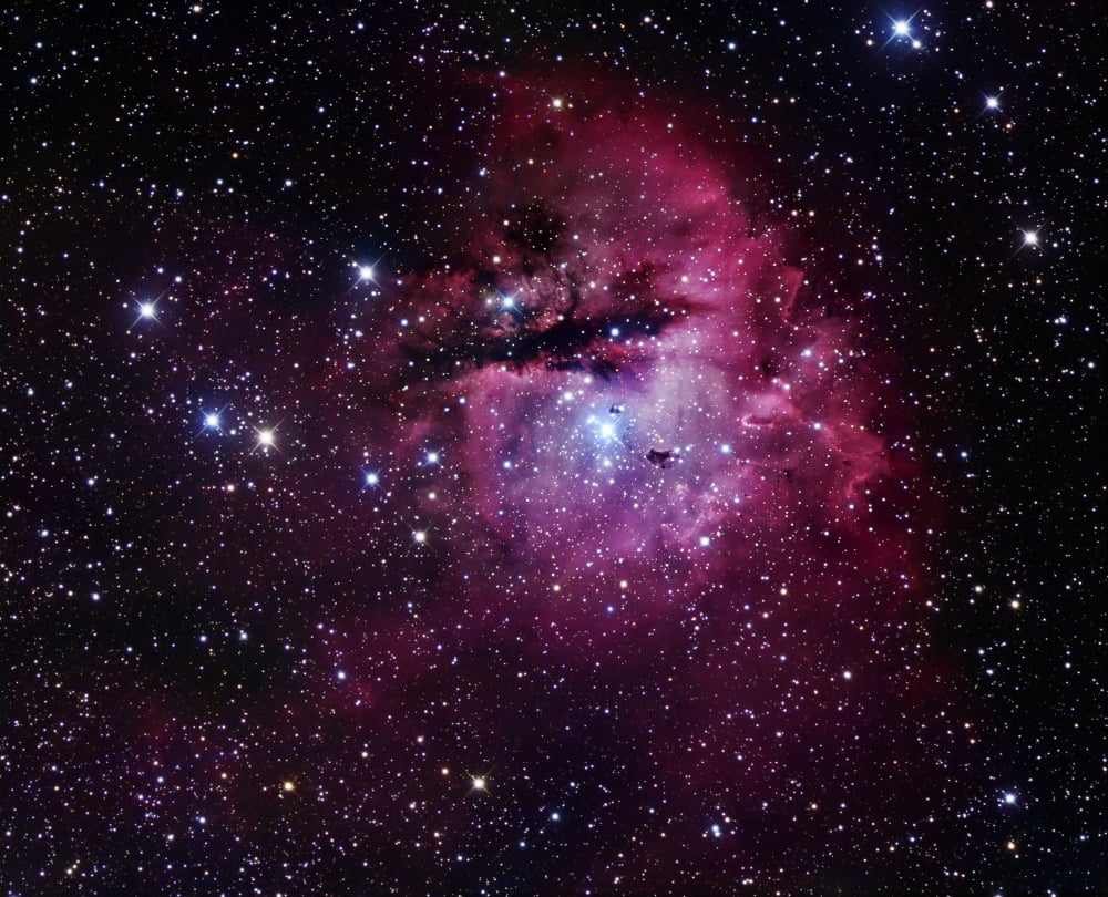 The Pacman Nebula Canvas Art - Robert GendlerStocktrek Images (16 x 13)