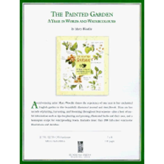 Pre-Owned Painted Garden: A Year In Words And Watercolors