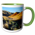 thumbnail image 1 of 3drose, the Painted Hills, John Day Fossil Beds Nm Near Mitchell, Oregon, Usa, 11oz Two-tone Green Mug, 1 of 6