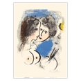 thumbnail image 1 of The Painter with Palette (Le Peintre à la Palette) - From an Original Color Lithograph by Marc Chagall c.1952 - Master Art Print 10in x 14in, 1 of 4