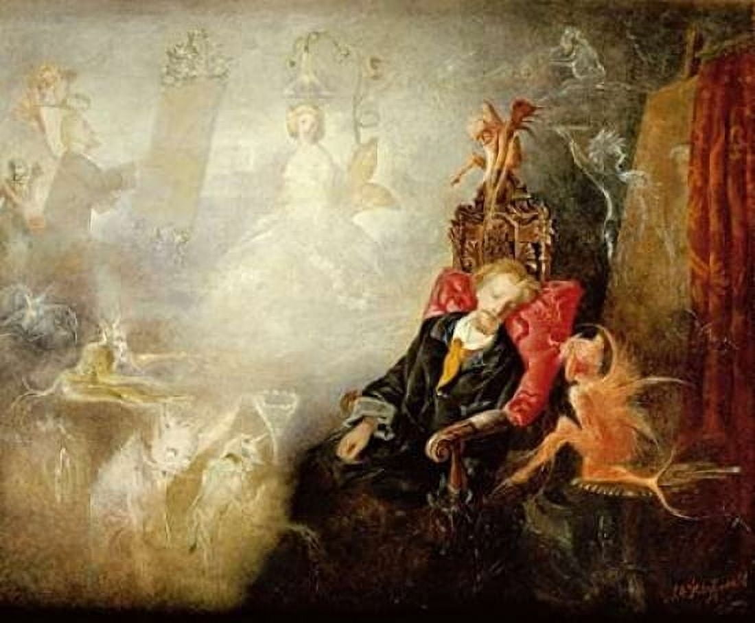 The Painters Dream Canvas Art - John Anster Fitzgerald (20 x 24)