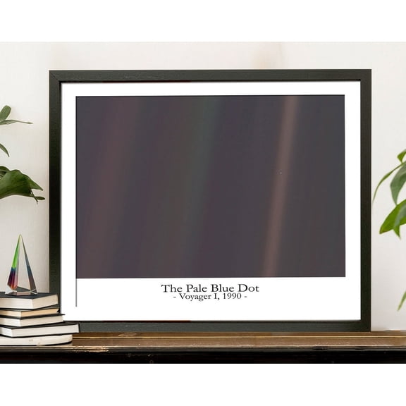 The Pale Blue Dot Photo - Carl Sagan - Outer Space Photo - Space Decor Wall Art, Modern Wall Decor, 12x18 UNFRAMED