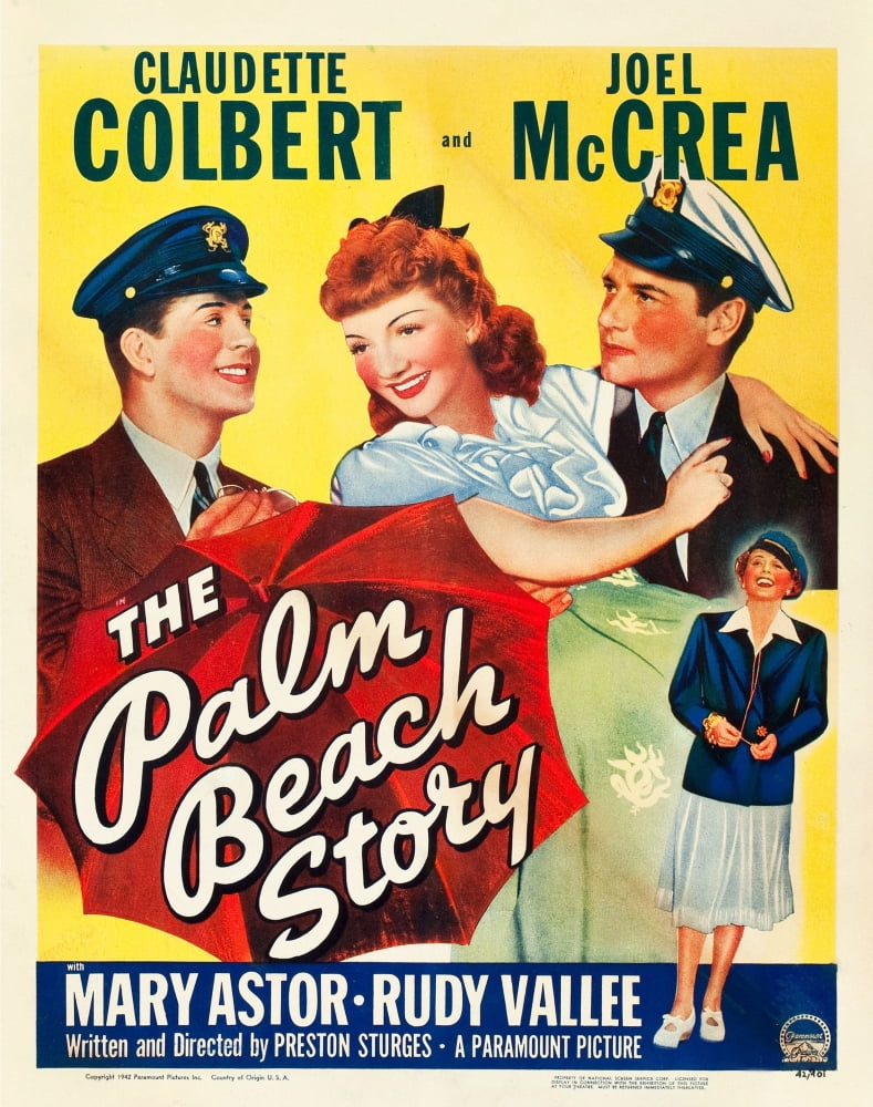 The Palm Beach Story Canvas Art - (11 x 17)
