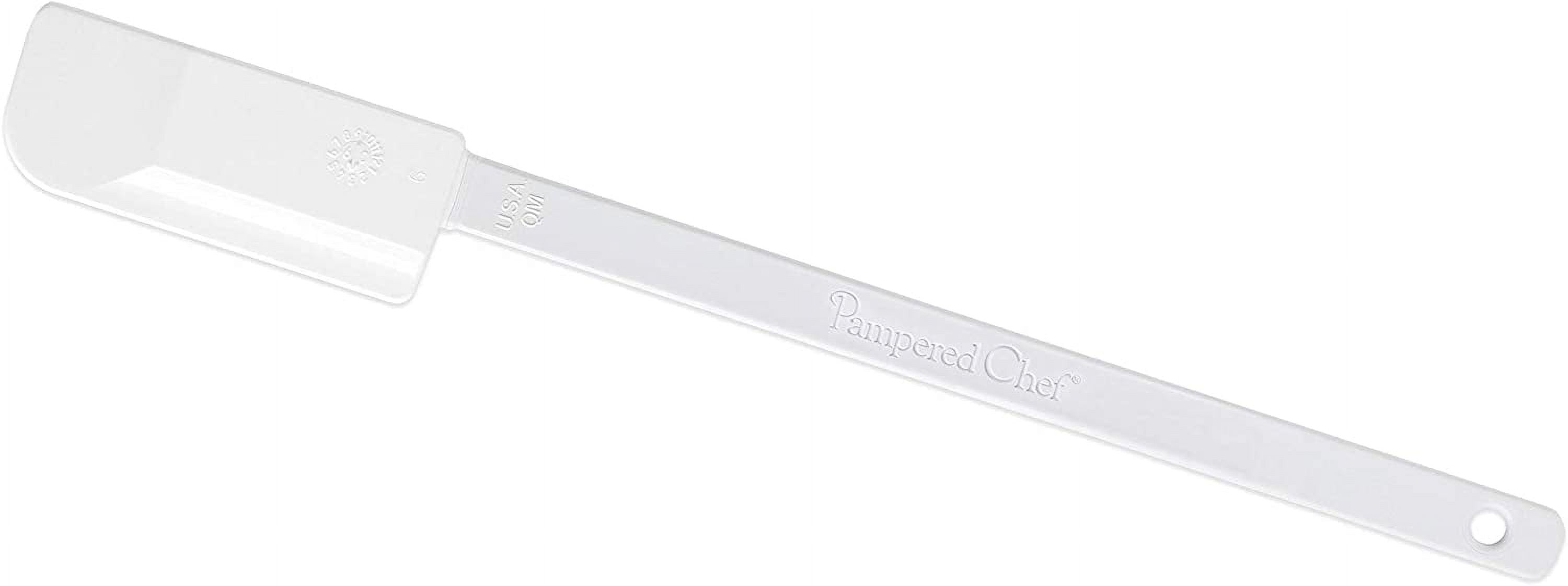 White Silicone Skinny Spatula for High Heat Cooking
