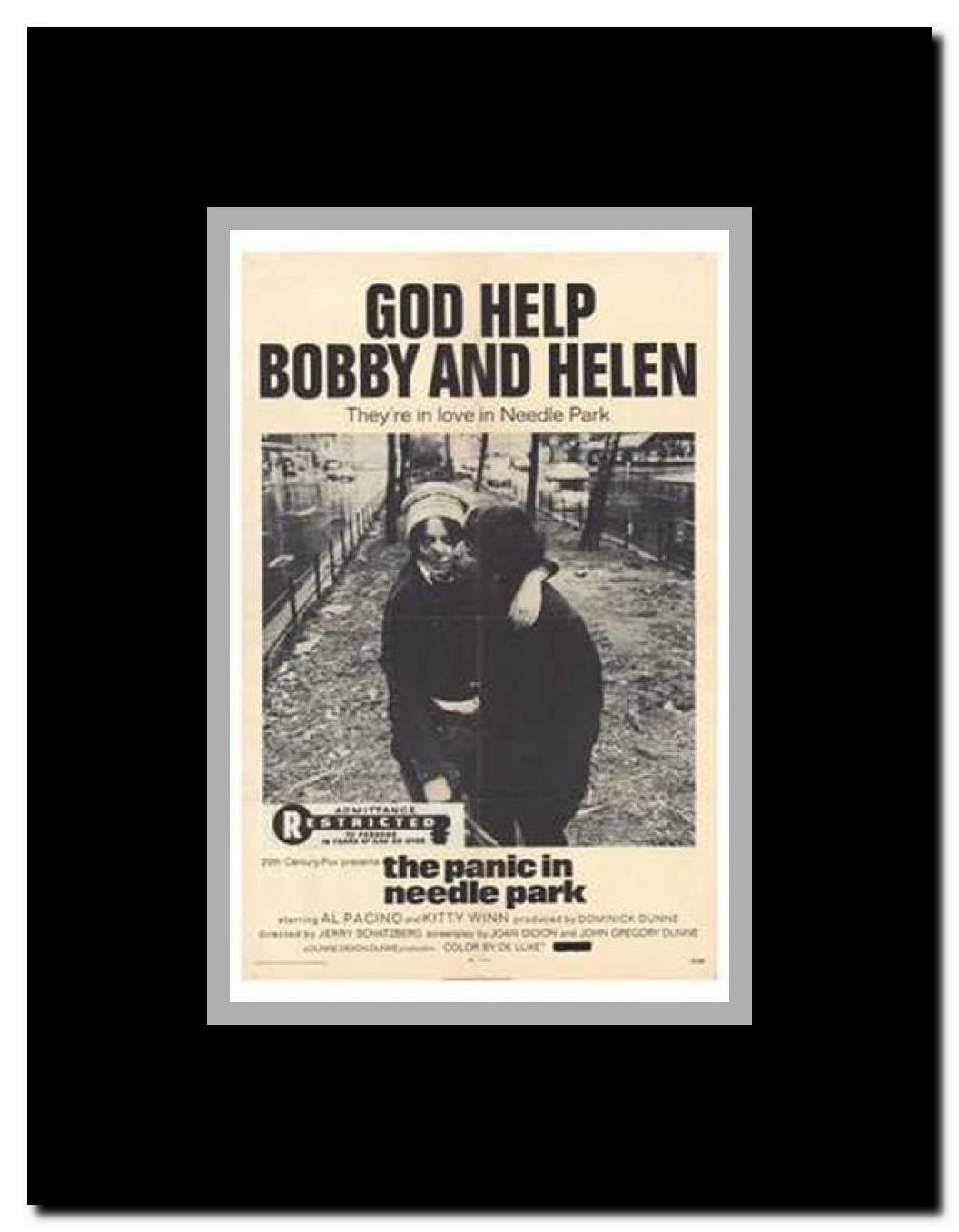 The Panic in Needle Park Framed Movie Poster