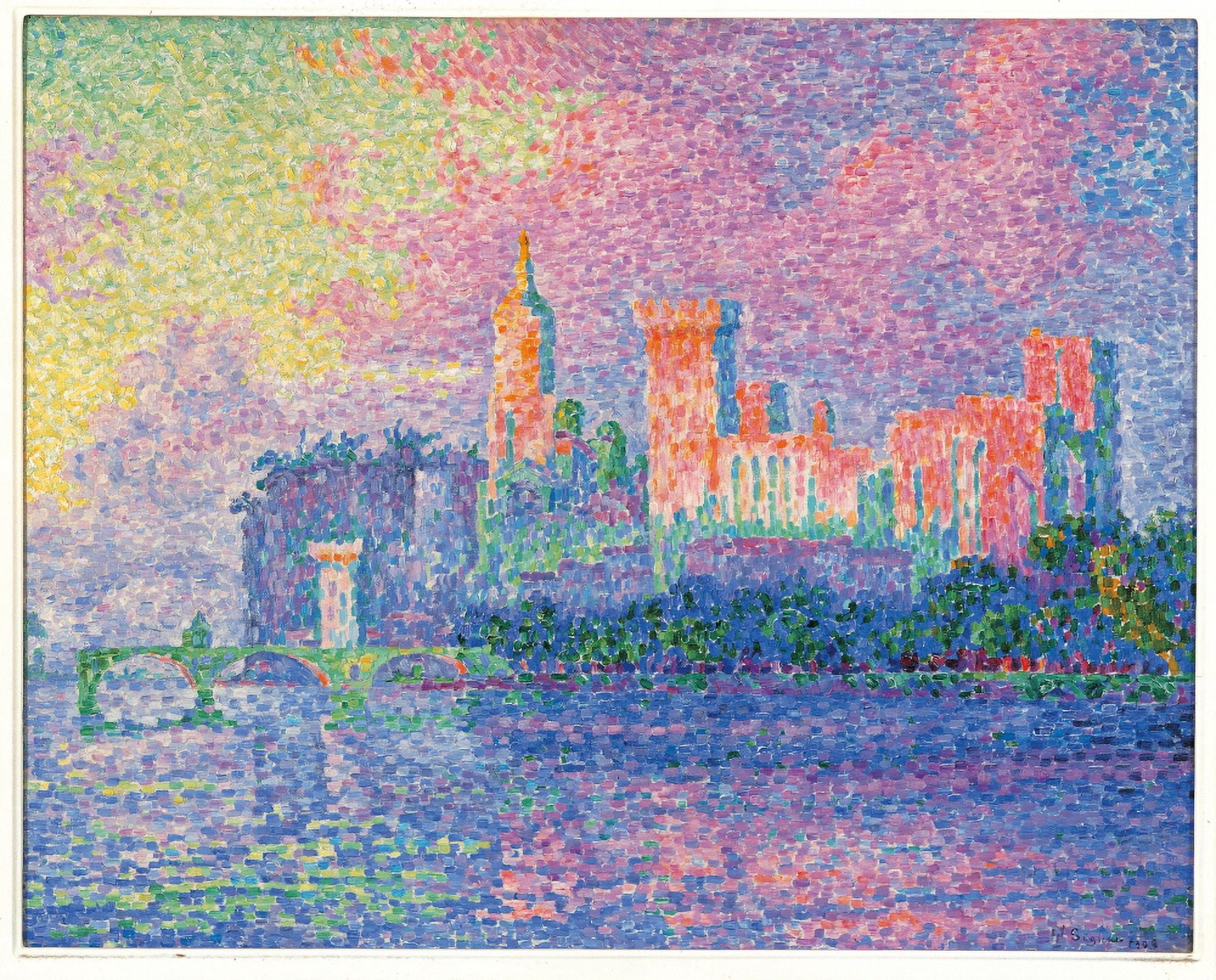 The Papal Palace At Avignon Canvas Art - (24 x 18)
