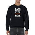 thumbnail image 1 of The Papas Know Everything Sweatshirt Men -GoatDeals Designs, Male Small, 1 of 4