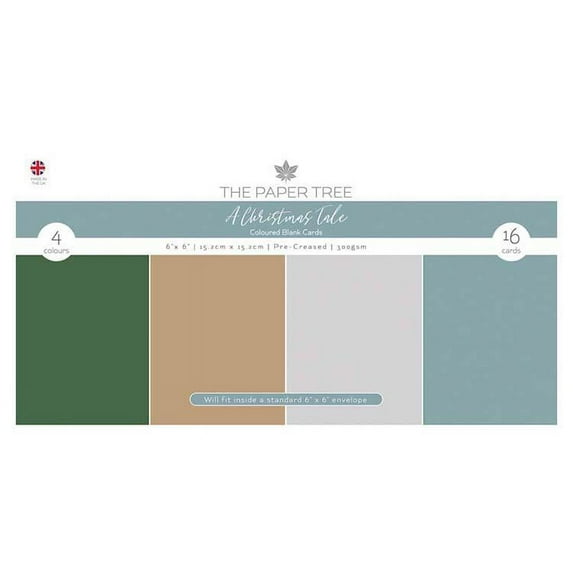 The Paper Tree A Christmas Tale 6x6 Coloured Card Blanks Pack