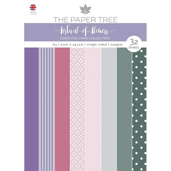 The Paper Tree A Festival of Flowers A4 Essential Colour Card