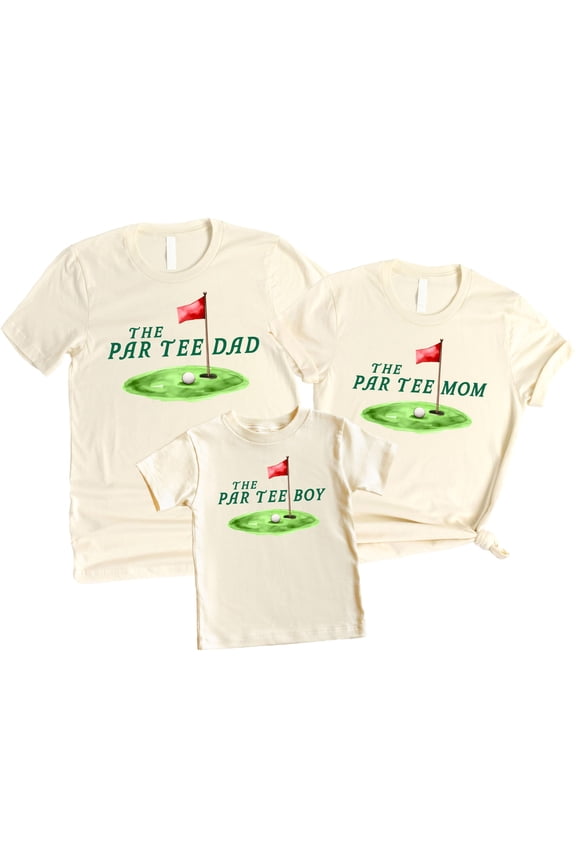 The Par Tee Boy or Girl Matching Family Birthday Shirts Par Tee Dad Adult 2XL - Sold Individually