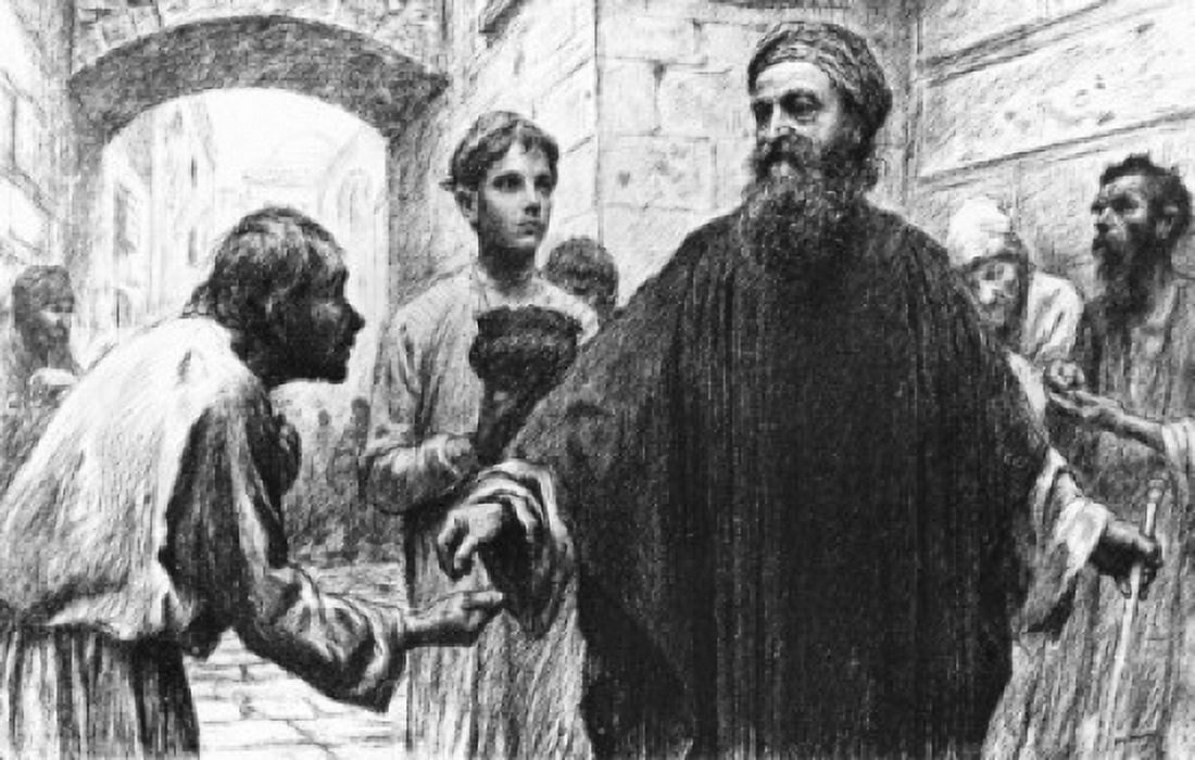 The Parable of the Pharisee and the Publican by Eugene Burnand 1850-1921 Canvas Art - Eugene Burnand (18 x 24)