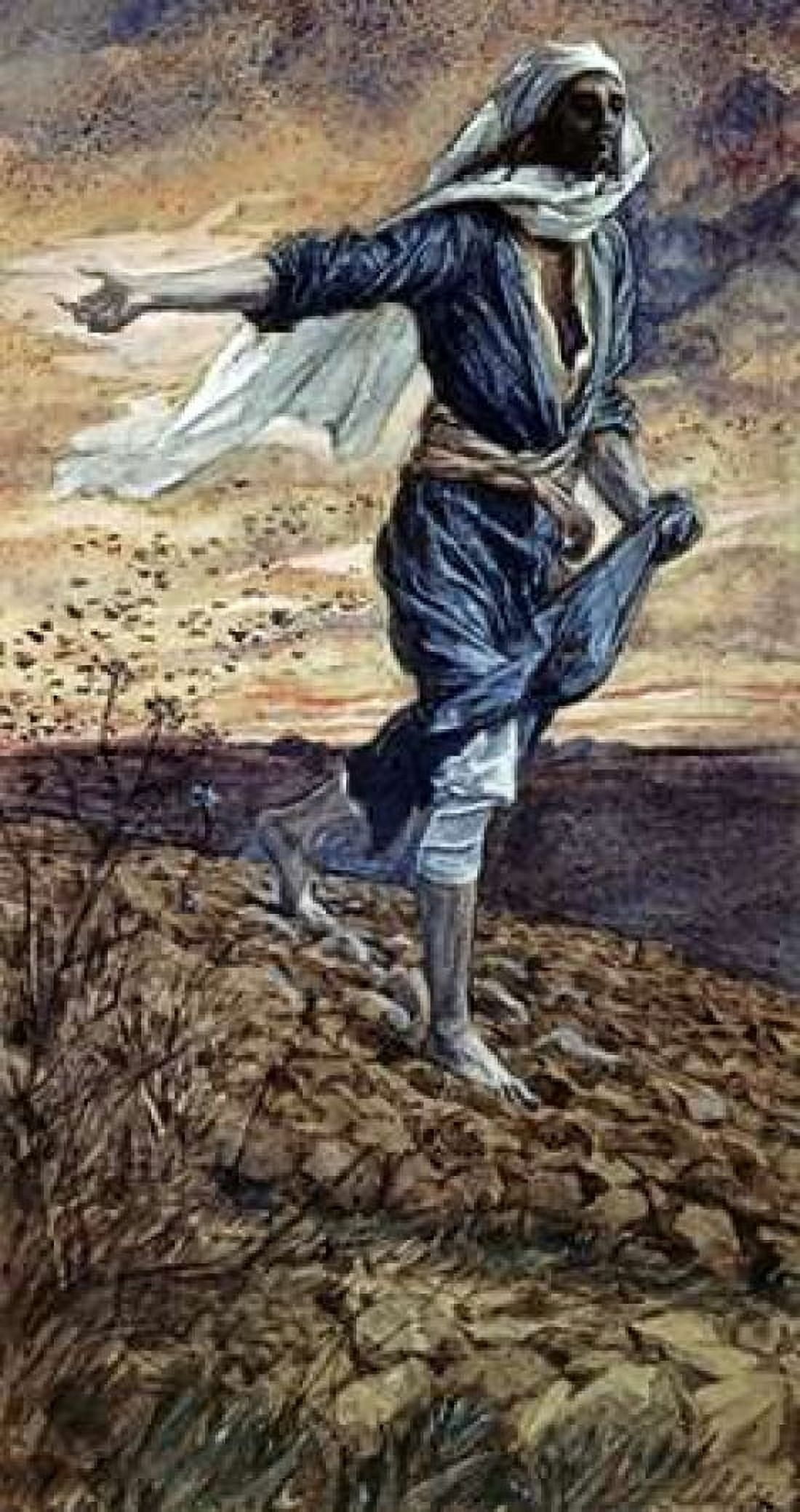The Parable of the Sower Canvas Art - James Jacques Tissot (12 x 18)