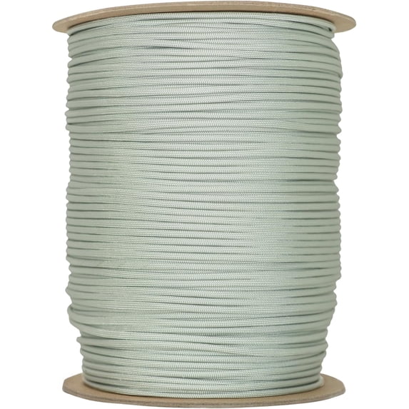 The Paracord Store Type III 550 cord for Active Outdoors, Heavy Duty Survival Cord for Fishing, Camping & More, Silver Grey