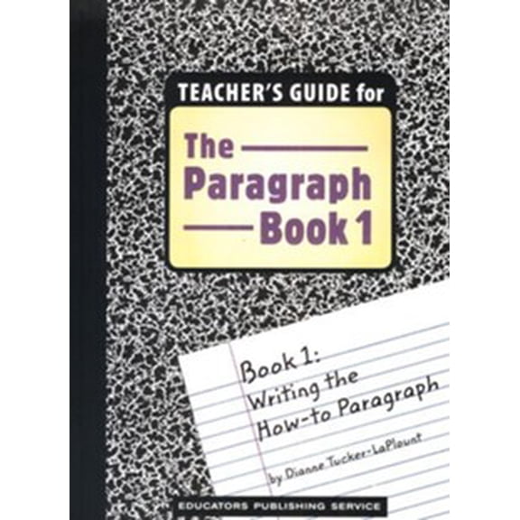 The Paragraph Book 1, Teacher's Guide (Homeschool Edition)