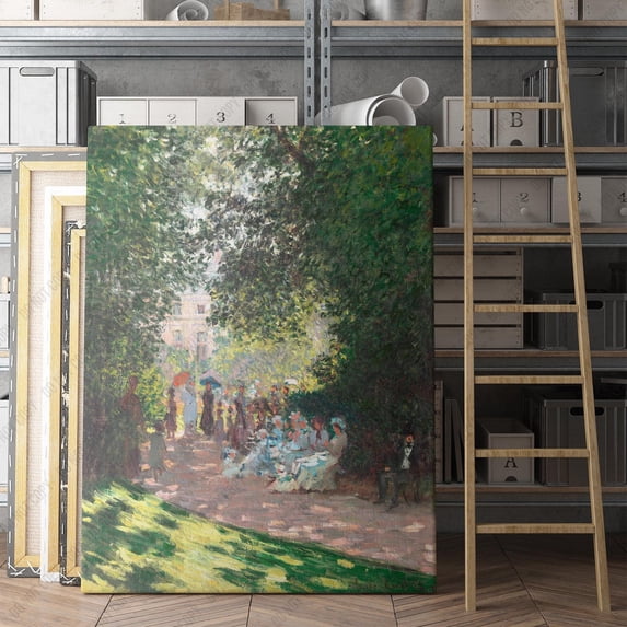 The Parc Monceau, Canvas Wall Art Print, Framed Canvas Print - Walmart.com