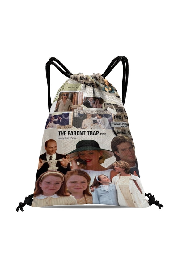The Parent Trap Drawstring Backpack Bag Party Favors Goodies Merch Gym Waterproof Swimming Beach Fans