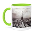 thumbnail image 1 of 3dRose, The Paris Exposition 1900 Eiffel Tower, 15oz Two-Tone Green Mug, 1 of 7