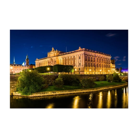 The Parliament House - Stockholm Sweden Photography Unframed Wall Art Print 12 x 18 inches