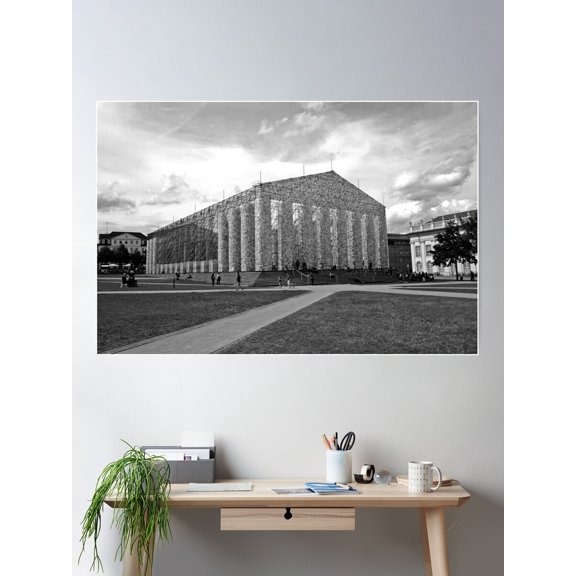 The Parthenon Of Books Poster Wall Art, Modern Wall Decor For Living Room Bedroom, 8x12 UNFRAMED