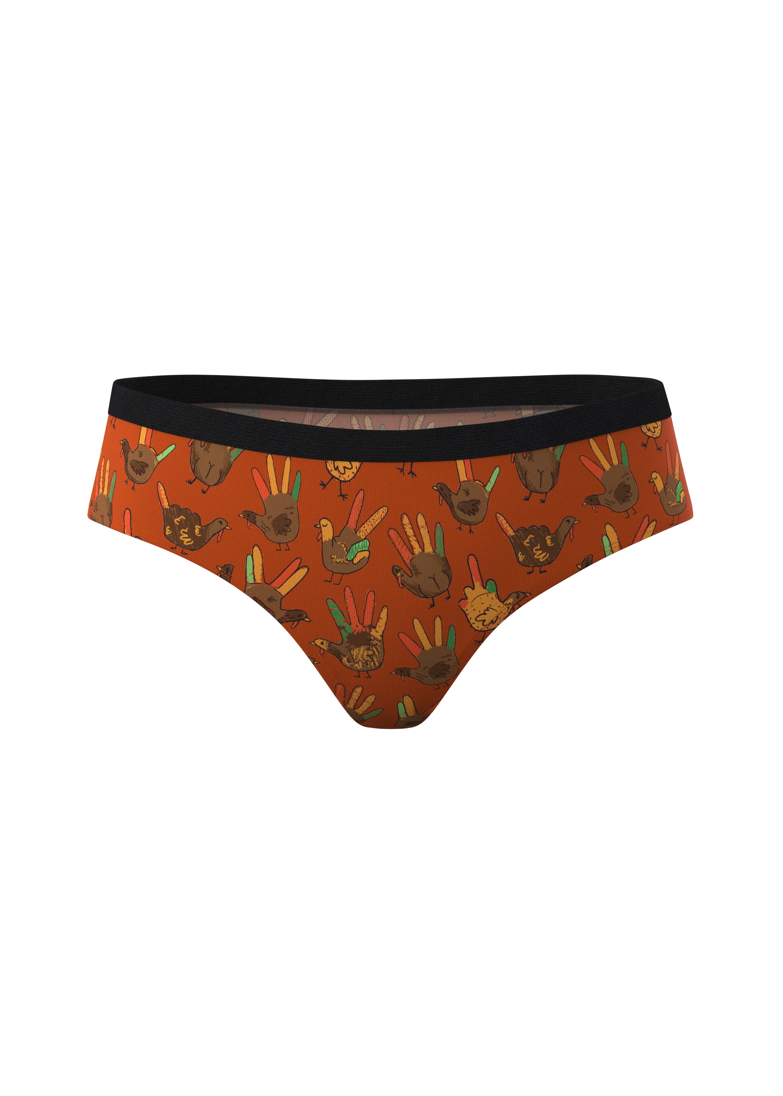 The Party Fowl Shinesty Thanksgiving Turkey Cheeky Underwear Medium