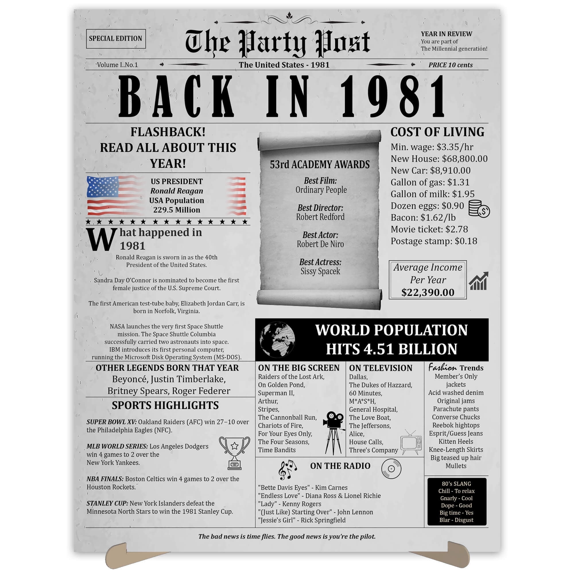 1981 Birthday T-Shirt For Men - "Immortal 1981 A Legend Was Born" 44th Birthday Gift - View #10