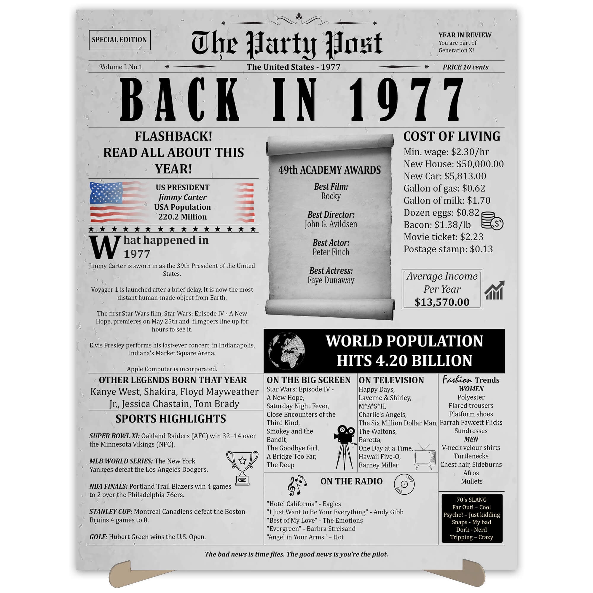 the-party-post-47th-birthday-gift-for-women-or-men-born-in-1977-poster-47-years-ago-card-walmart-com
