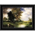 thumbnail image 1 of The Passing Storm 24x20 Black Ornate Wood Framed Canvas Art by Moran, Thomas, 1 of 2