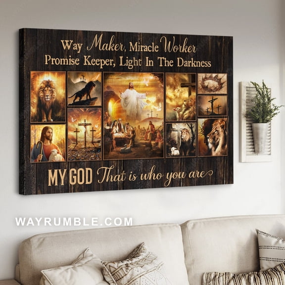 The Passion Of Jesus Jesus Calls Way Maker Miracle Worker - Jesus Landscape Poster Prints Home Decor Wall Art