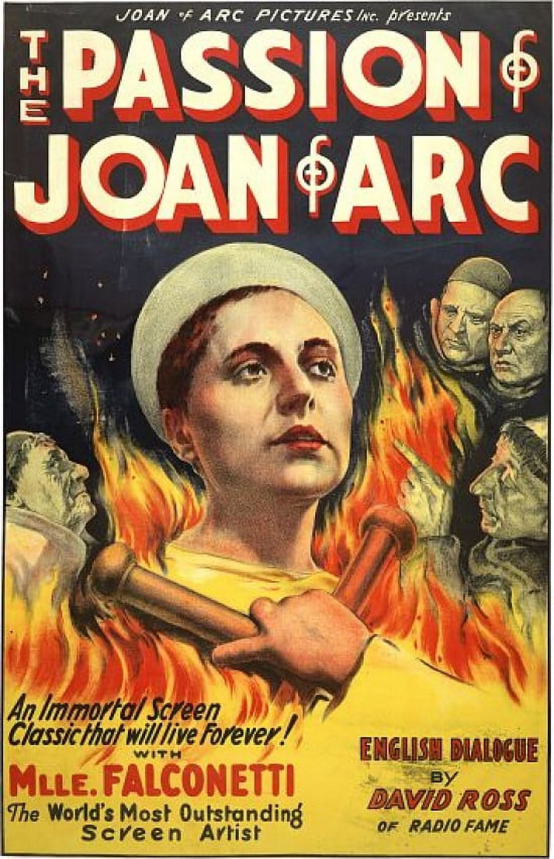 The Passion Of Joan Of Arc Vintage Movie Canvas Art - (24 x 36)