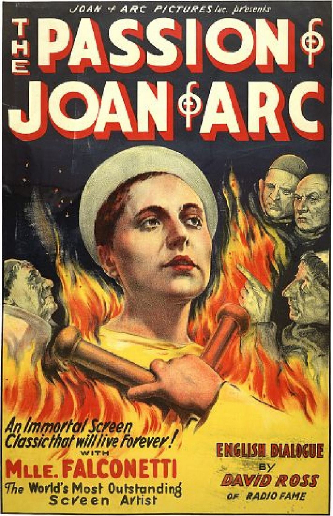 The Passion Of Joan Of Arc Vintage Movie Canvas Art - (36 x 54)
