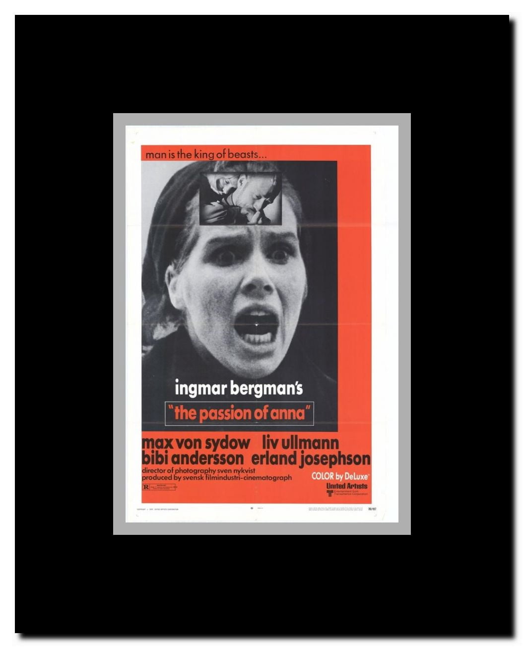 The Passion of Anna Framed Movie Poster